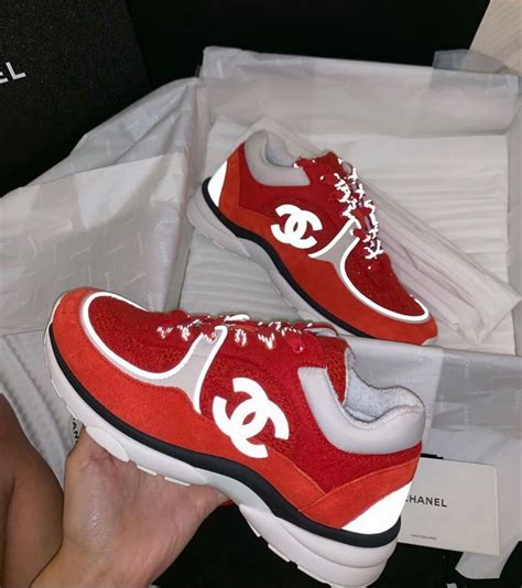 red and blue chanel sneakers|chanel sneakers.